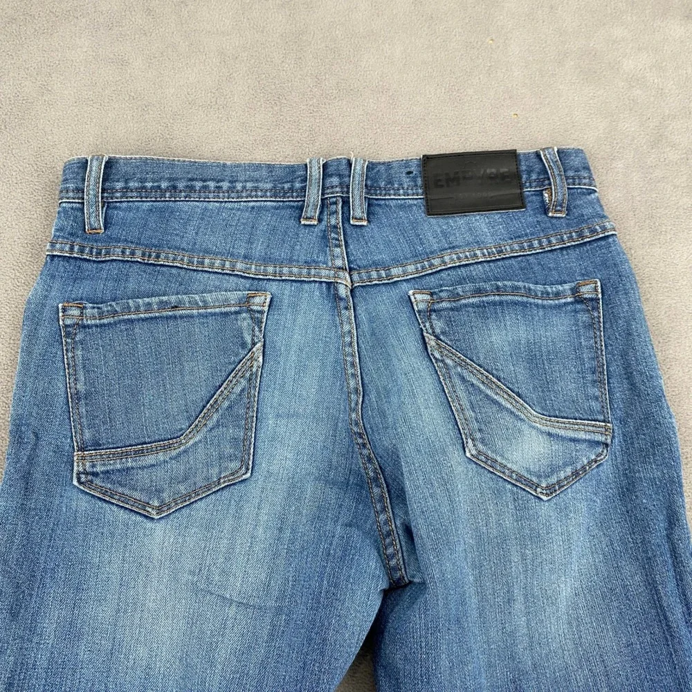 Empyre Mens Straight Leg Medium Wash Denim Jeans Blue Size 30
